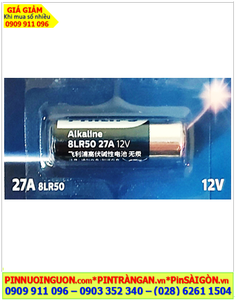 Pin Philips 27A, 8LR50 _Pin remote điều khiển Alkaline 12v Philips 27A, 8LR50 chính hãng